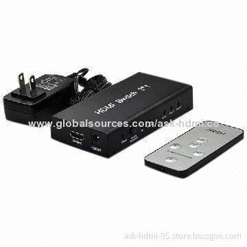 5 Port HDMI Amplifier Switcher with Remote Control & Intelligent Switch